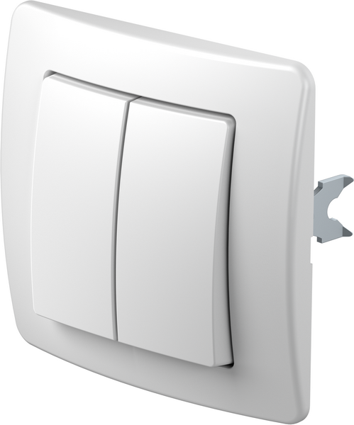 TEM Serie  Ekonomik SWITCH 2GANG-1WAY10AX 250V~ PW