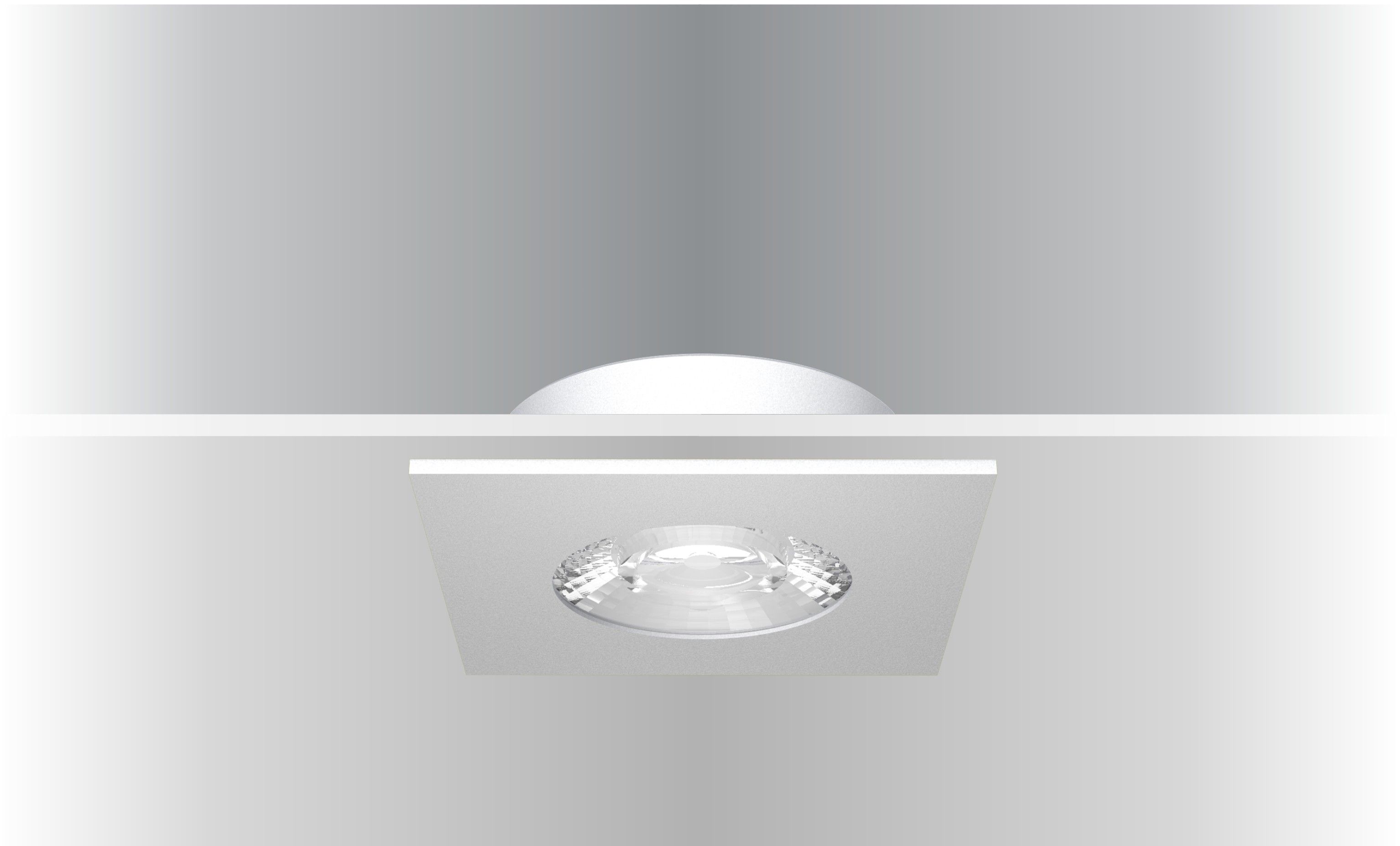 Synergy 21 LED Deckeneinbauspot Helios Schwarz, Quadratisch, Neutralweiß