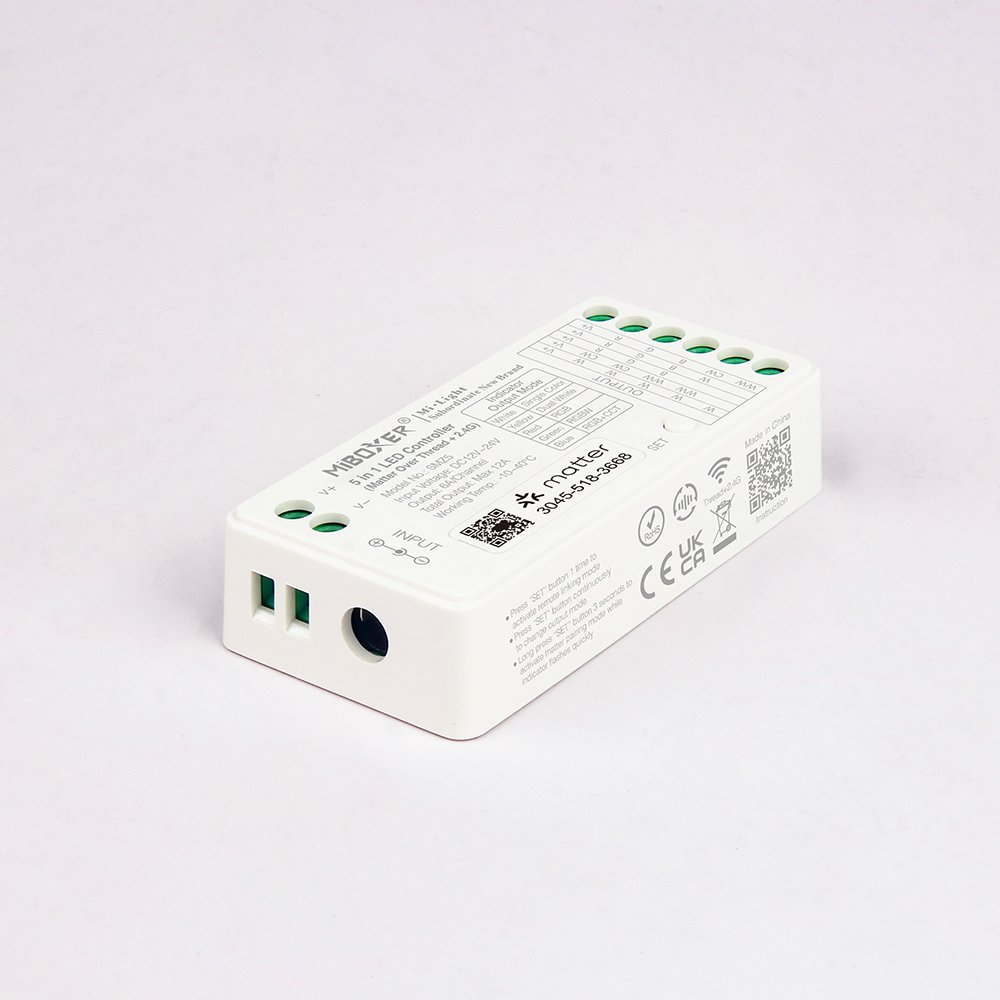 Synergy 21 LED Controller Matter-Serie 5in1 (Single Colour/CCT(dual white)/RGB/RGB-W/RGB+CCT) Matter Over Thread+2.4GHz IP20 *Milight/Miboxer*