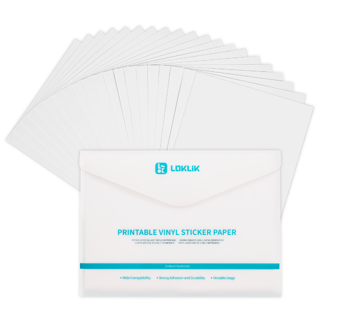 LOKLiK Matte Printable Vinyl Sticker - 20Pack LOKLiK Matte Printable Vinyl Sticker - 20Pack