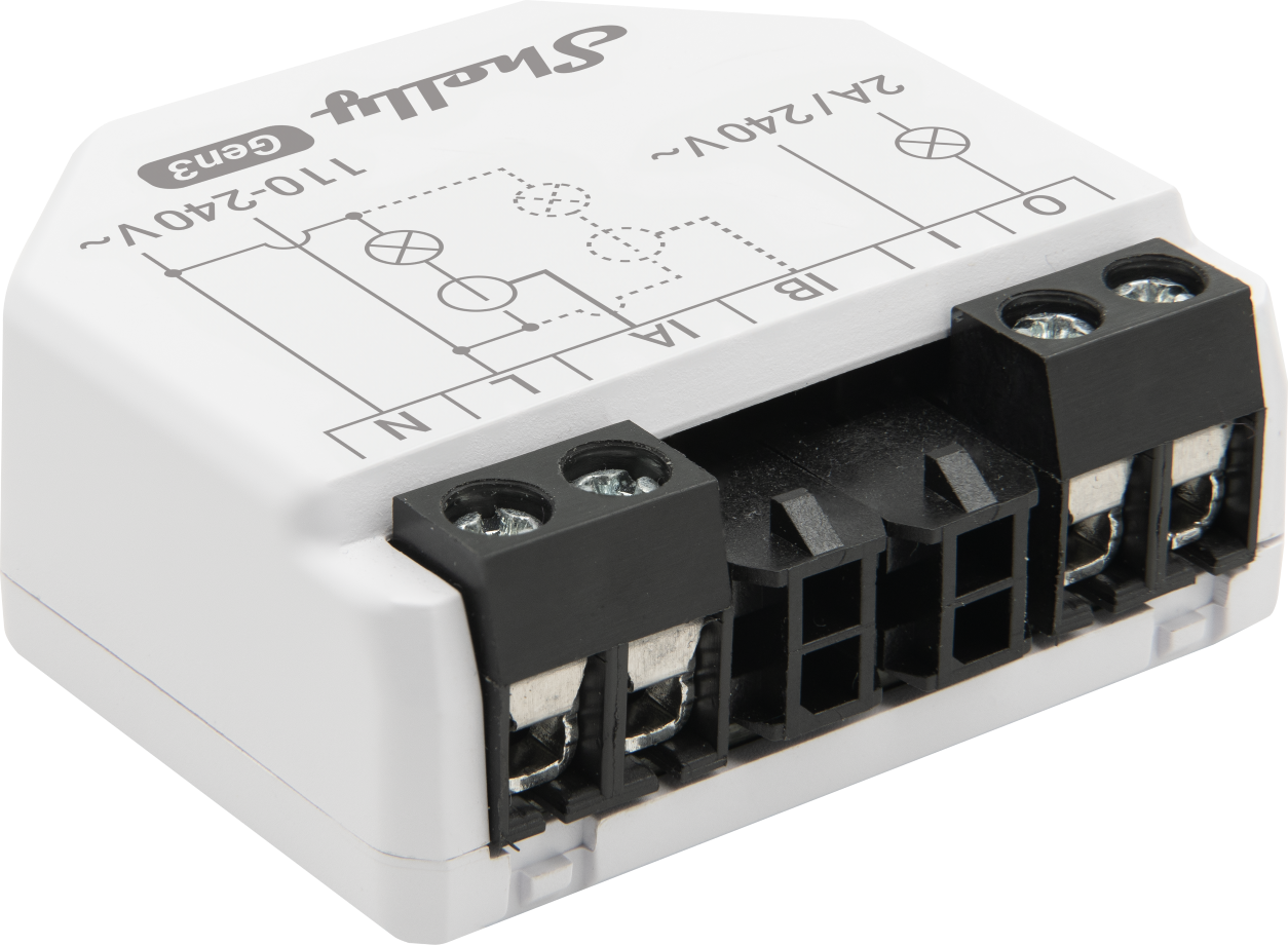 Shelly · Unterputz · "EM Gen3" · inkl. 1x 50A Klemme · Stromzähler · Messfunktion · WLAN