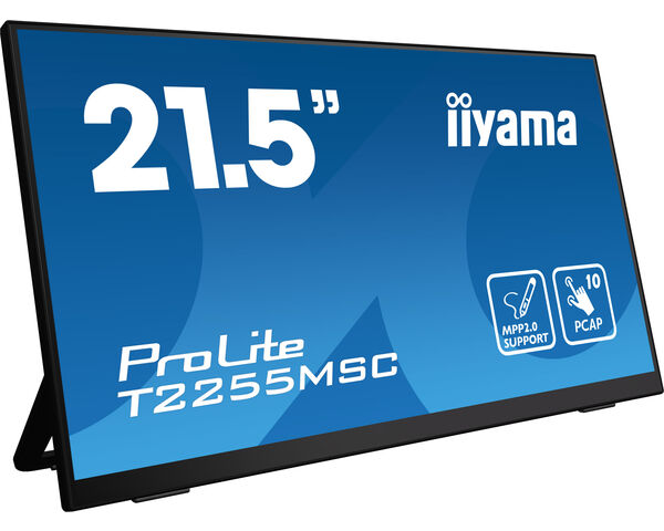 iiyama ProLite T2255MSC-B1 computer monitor 54.6 cm (21.5") 1920 x 1080 pixels Full HD LCD Touchscreen Black