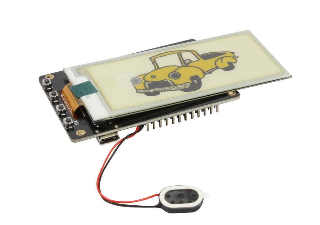 ALLNET 4duino IoT WLAN ePaper/eink/e-ink Display white/yellow/black - ESP32 Modul 2,9" E-Paper ALL-ESP32-EP-2,9-BWY