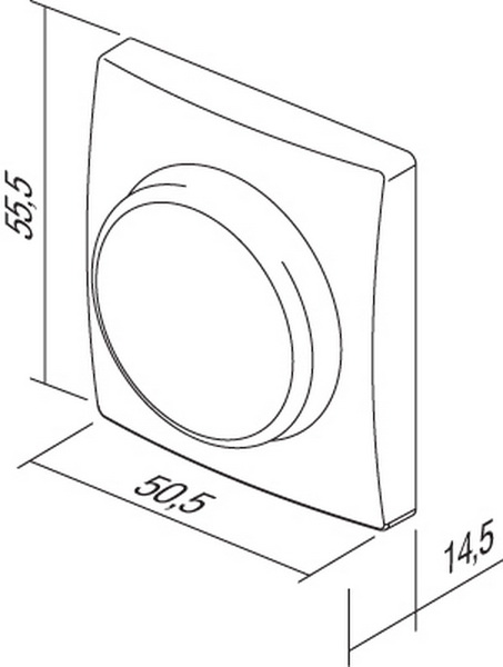 TEM Serie  Ekonomik COVER DIMMER FI4 PW