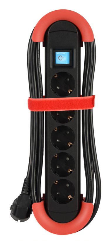 BACHMANN HOOK Indoor 5x Safety Contact Kunststoff Mit Switch 5m