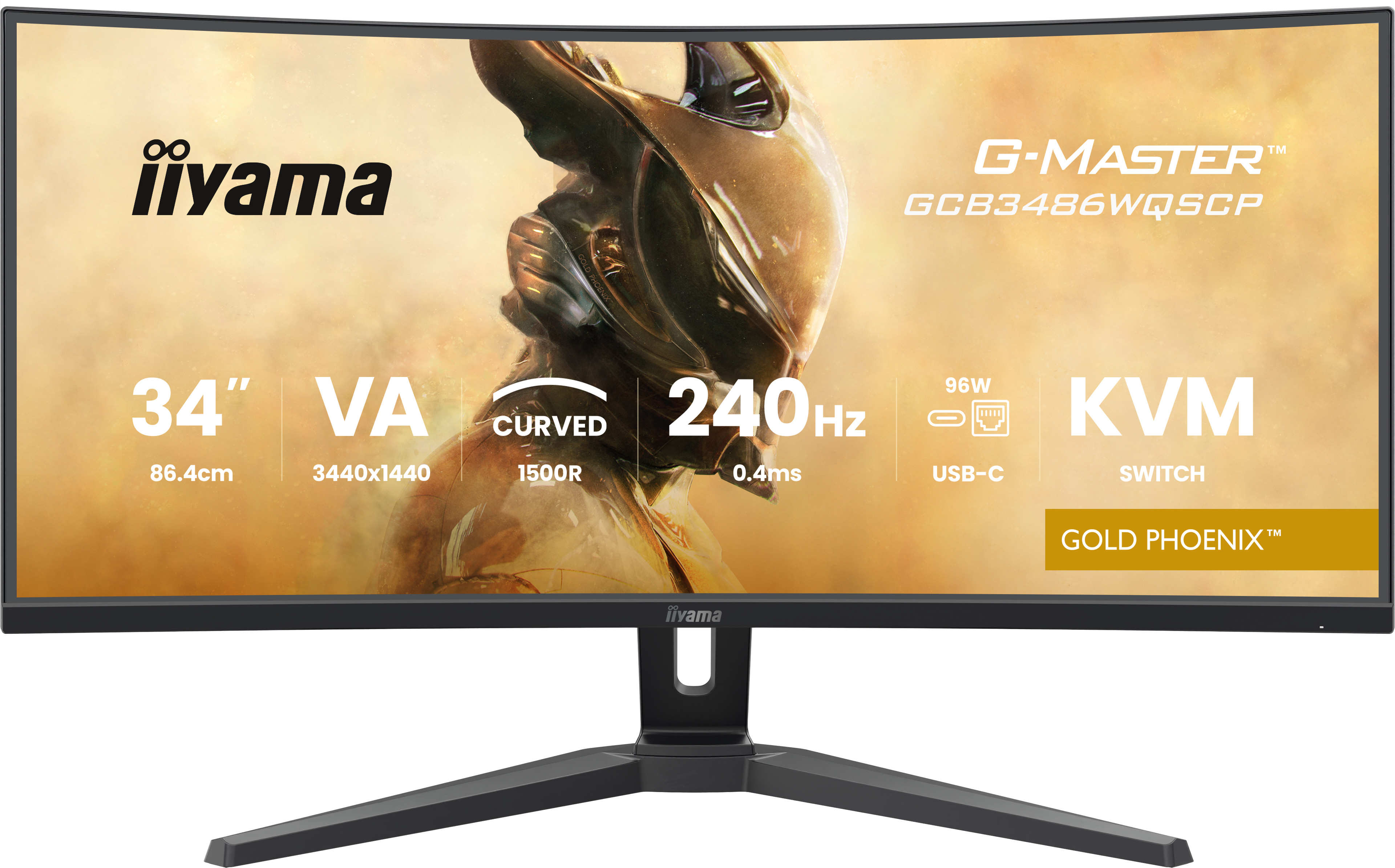 TFT  34,0"/86,4cm Iiyama G-Master GCB3486WQSCP Gold Phoenix 21:9 curved