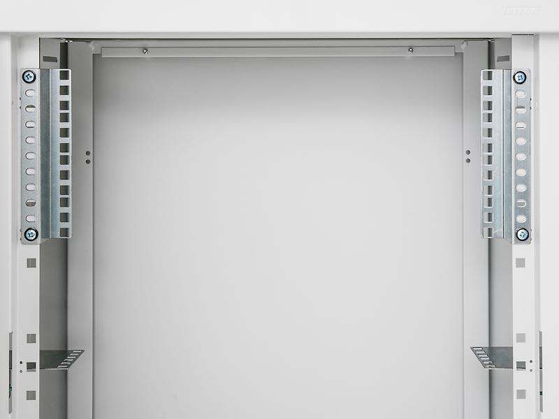 Triton 19"Wandgehäuse(Hybridgehäuse), Aufputz, 2+4HE, H770/B670/T150mm, Lichtgrau,