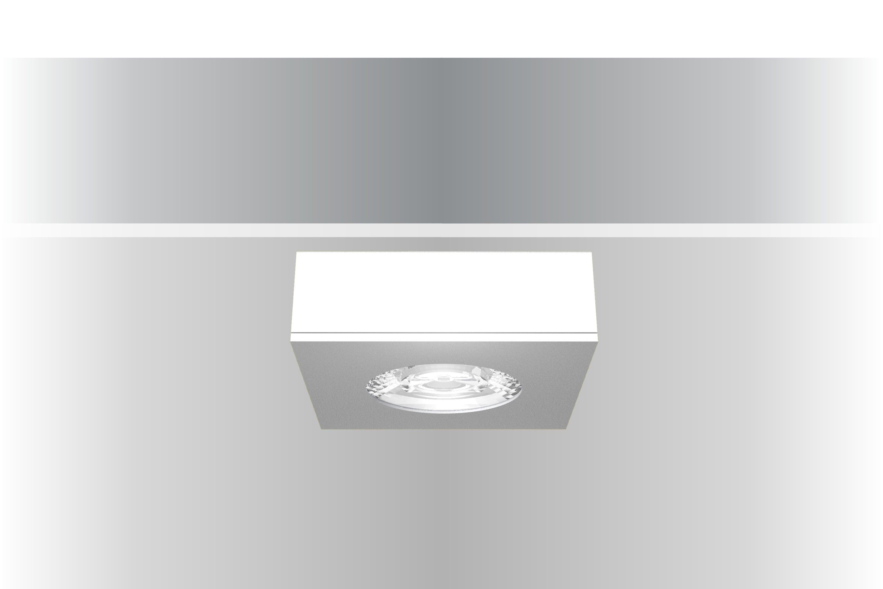 Synergy 21 LED Deckeneinbauspot Helios Schwarz, Quadratisch, Aufputzrahmen