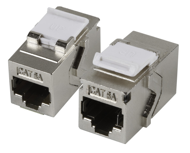 Keystone, Modul, TP/TP-Buchse/Buchse(RJ45,Kupplung); CAT6A, 500MHz,