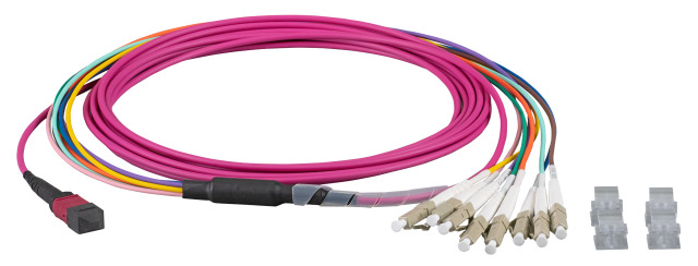EFB Elektronik MTPF08LCOM4-1 InfiniBand/fibre optic cable 1 m MTP 8x LC Purple