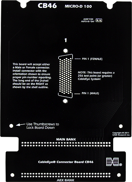 CableEye 776 / CB46 Interface-Platine (Micro D 100-pin, Airborn Footprint)