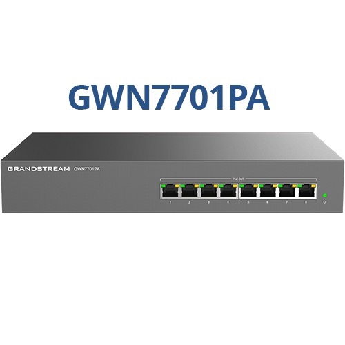 Grandstream Networks GWN7701PA network switch Unmanaged Gigabit Ethernet (10/100/1000) Black