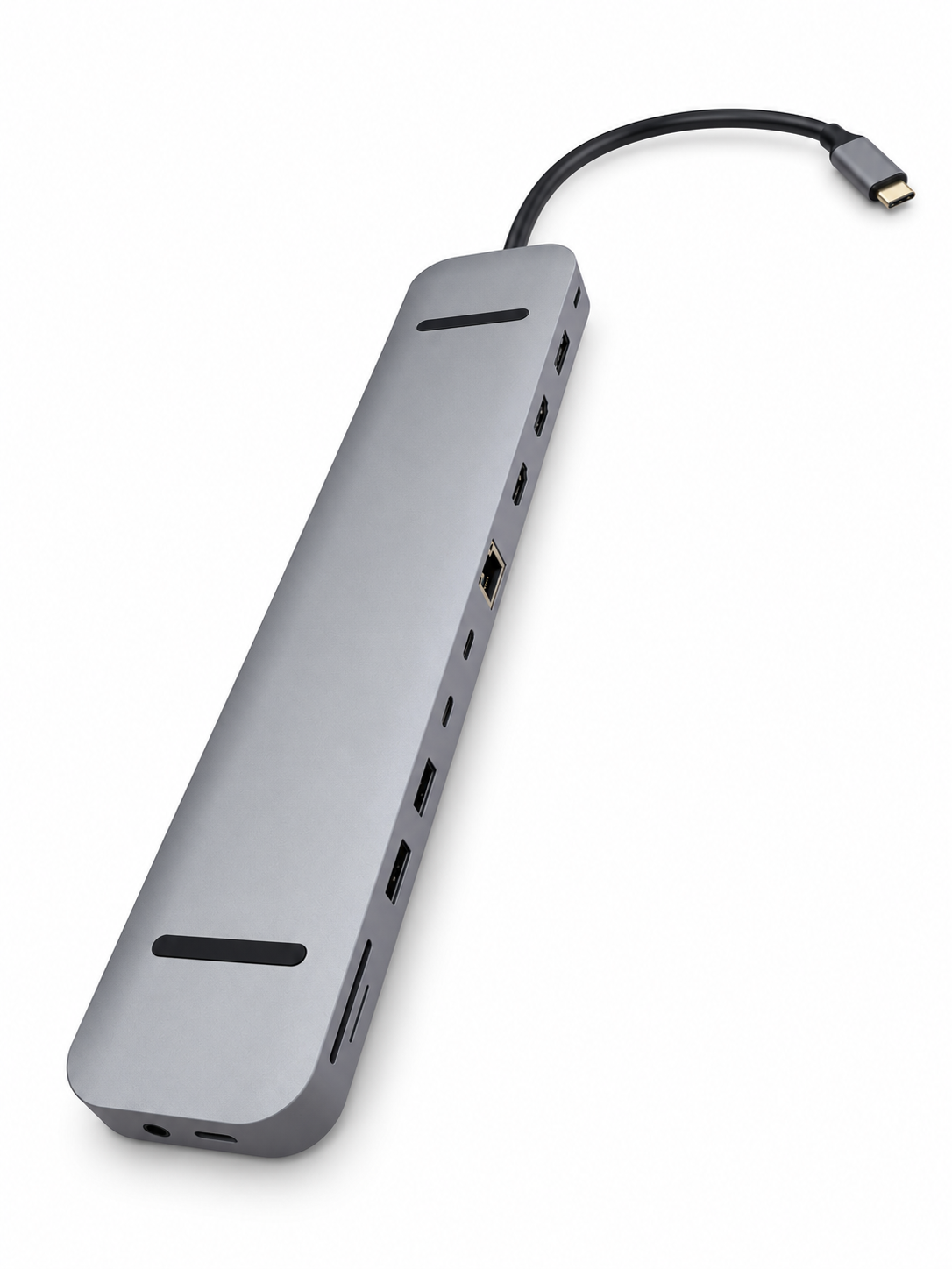 Plusonic USB-C Docking Adapter/Hub 9in1 with HDMI/DP/LAN/USB