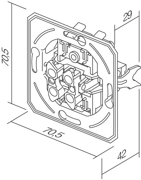 TEM Serie  Ekonomik SWITCH 2GANG-1WAY10AX 250V~