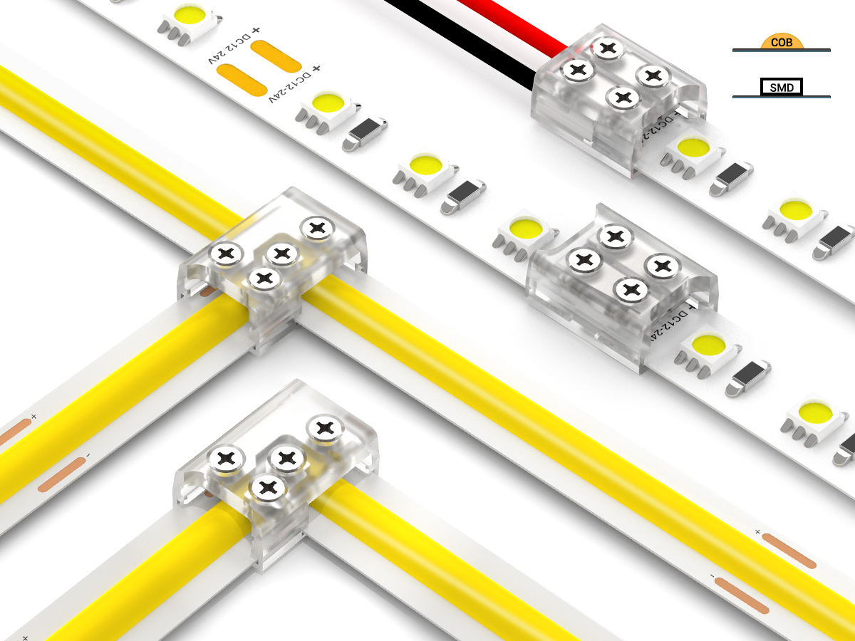 Synergy 21 LED Flex Strip zub. Screw Fix Connector strip to wire 10mm COB/SMD IP20