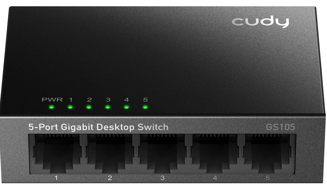 Cudy GS105 network switch Gigabit Ethernet (10/100/1000) Black
