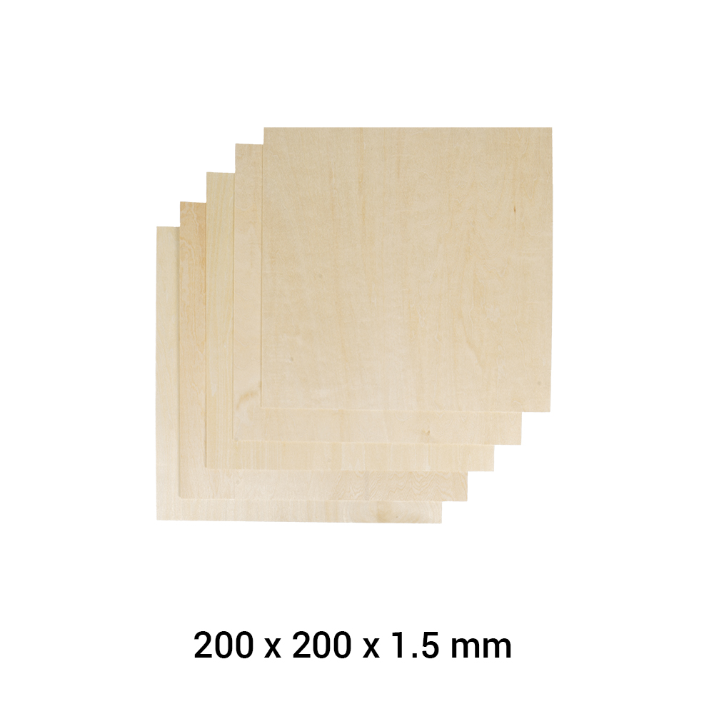 Snapmaker 2.0 Material Lindenholz A250 5er Pack / Basswood Sheet Snapmaker 2.0 Material Lindenholz A250 5er Pack / Basswood Sheet