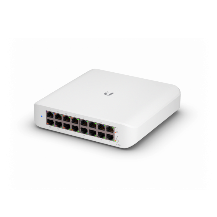 Ubiquiti Switch smart managed Layer2 16 Port • 16x GbE • PoE Budget 45W • 8x PoE at • Desktop • Lüfterlos • UniFi • USW-Lite-16-POE Ubiquiti Switch smart managed Layer2 16 Port • 16x GbE • PoE Budget 45W • 8x PoE at • Desktop • Lüfterlos • UniFi • USW-Lite-16-POE