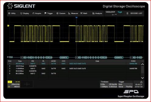 Siglent SDS5000X-FlexRay Freischaltlizenz für Signaldekodierungs und Triggerfunktion Siglent SDS5000X-FlexRay Freischaltlizenz für Signaldekodierungs und Triggerfunktion
