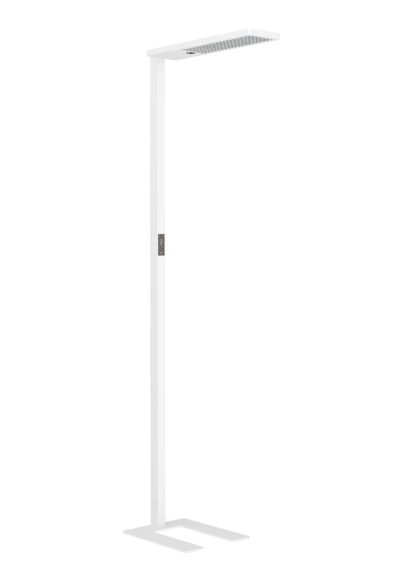 Synergy 21 LED office line Stehlampe Themis weiss, dimmbar+daylight+presents sensor