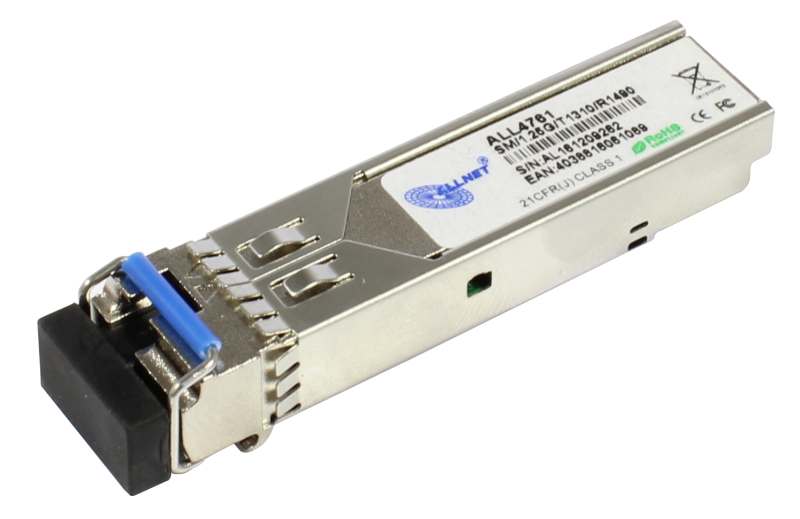 ALLNET Switch Modul ALL4761 SFP(Mini-GBIC), 1000Mbit, WDM(Bidi)/LC, Tx1310nm/Rx1490nm, 9u, 20Km, ALLNET Switch Modul ALL4761 SFP(Mini-GBIC), 1000Mbit, WDM(Bidi)/LC, Tx1310nm/Rx1490nm, 9u, 20Km,