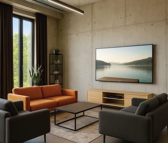 Edbak VISARIO - Basic Flat Wall Mount for 43" - 75"screens, max load 45kg