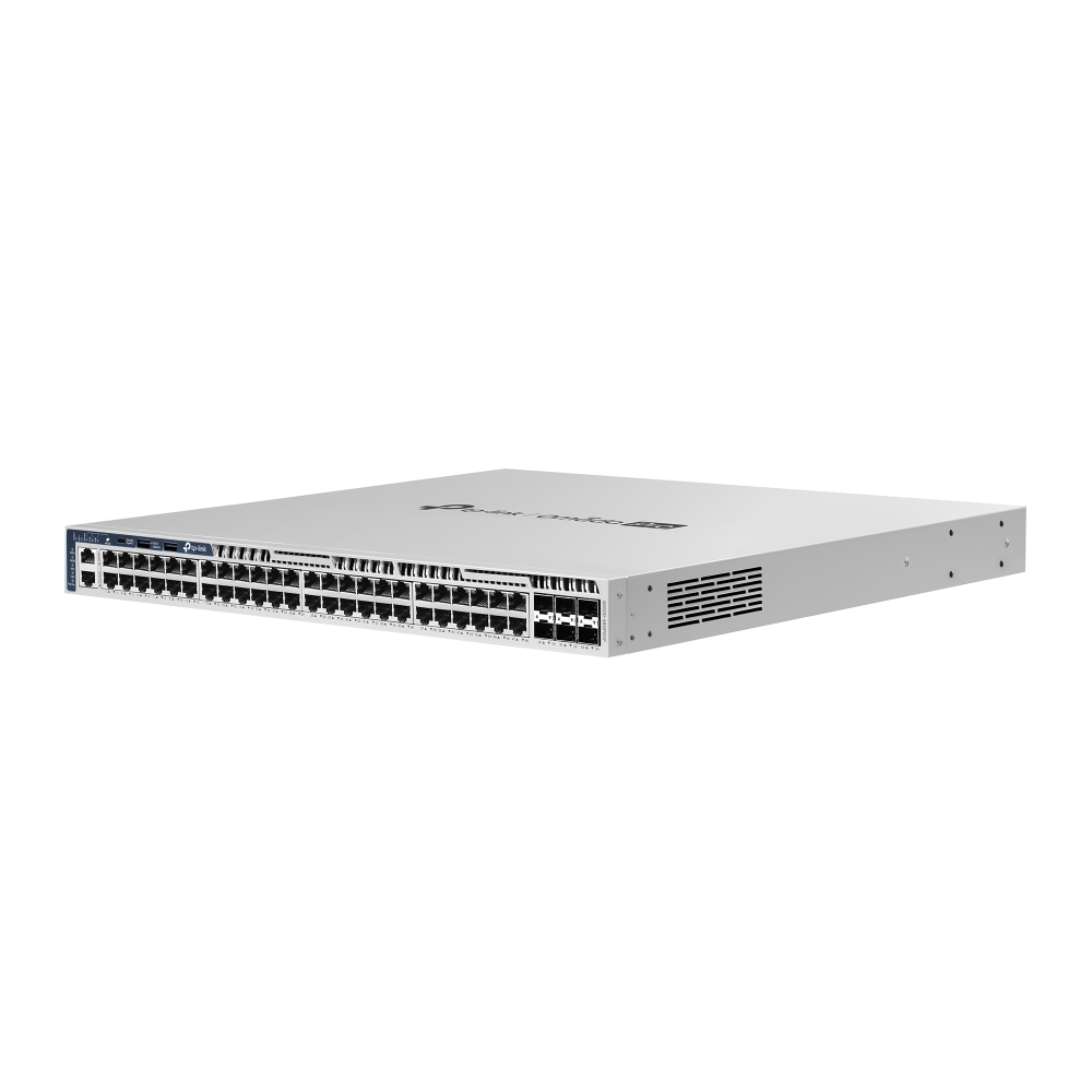 Omada PRO full managed Layer 3 Switch • 54 Port • 48x 1GbE, 6x SFP+ • PoE Budget 1440W • 48x PoE at • Omada PRO • S6500-24M4Y