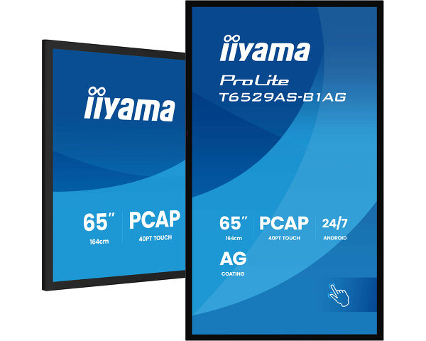 IIYAMA DS T6529AS 164cm PCAP TOUCH 65''/3840x2160/2xHDMI/USB/USB-C 24/7