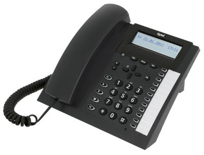 Tiptel 2020 Systemtelefon Anthrazit