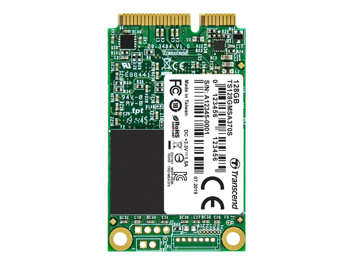 Transcend TS128GMSA370S internal solid state drive 128 GB mSATA Serial ATA III MLC