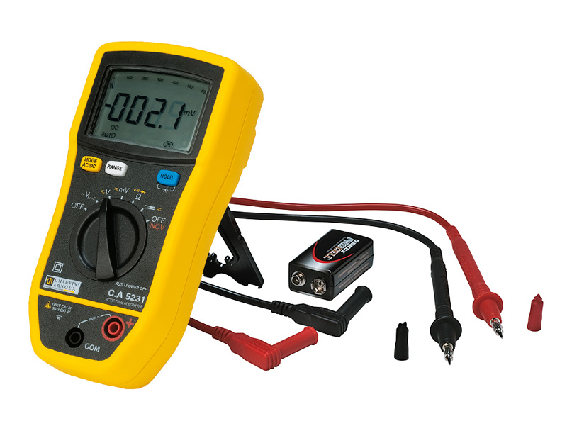 Chauvin Arnoux C.A 5231 / Digitalmultimeter, 6.000 Digits, TRMS, NCV, IP54, Strom bis 600 A via Zange Chauvin Arnoux C.A 5231 / Digitalmultimeter, 6.000 Digits, TRMS, NCV, IP54, Strom bis 600 A via Zange
