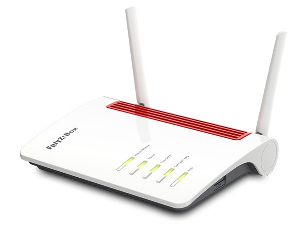 Box FRITZ! 6850 5G wireless router Gigabit Ethernet Dual-band (2.4 GHz / 5 GHz) Black, Red, White