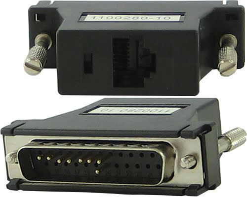 Perle DBA0011 8pck RJ45 (F) DB-25 (M) Black