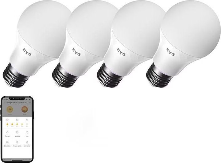 YEELIGHT Smart LED Bulb W4 Lite Dimmbar WLAN E27 4 Stück