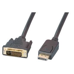 Kabel Video DisplayPort => DVI 24+1, ST/ST,  1.0m Kabel Video DisplayPort => DVI 24+1, ST/ST,  1.0m