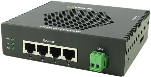 Perle eX-4S110-TB-XT Network transmitter Black