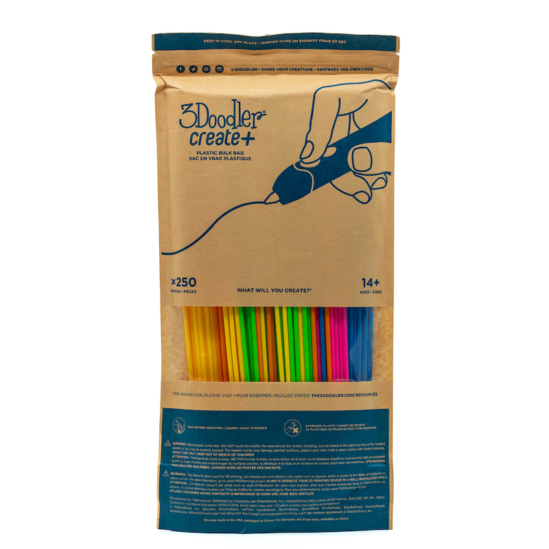 3Doodler Filament Start+ 250 neonrot neonorange neongruen neongelb neonpink\"\"Neon Compostable plastic Fluorescent green, Fluorescent orange, Fluorescent pink, Fluorescent red, Fluorescent yellow 1 g