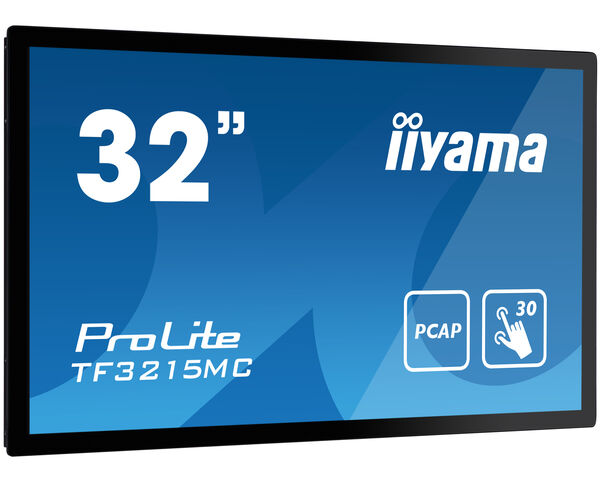 iiyama ProLite TF3215MC-B2 computer monitor 80 cm (31.5") 1920 x 1080 pixels Full HD LED Touchscreen Kiosk Black