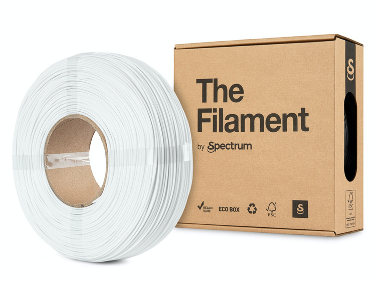 The Filament · ReFill PETG · SNOW WHITE · 1.75mm · 1kg