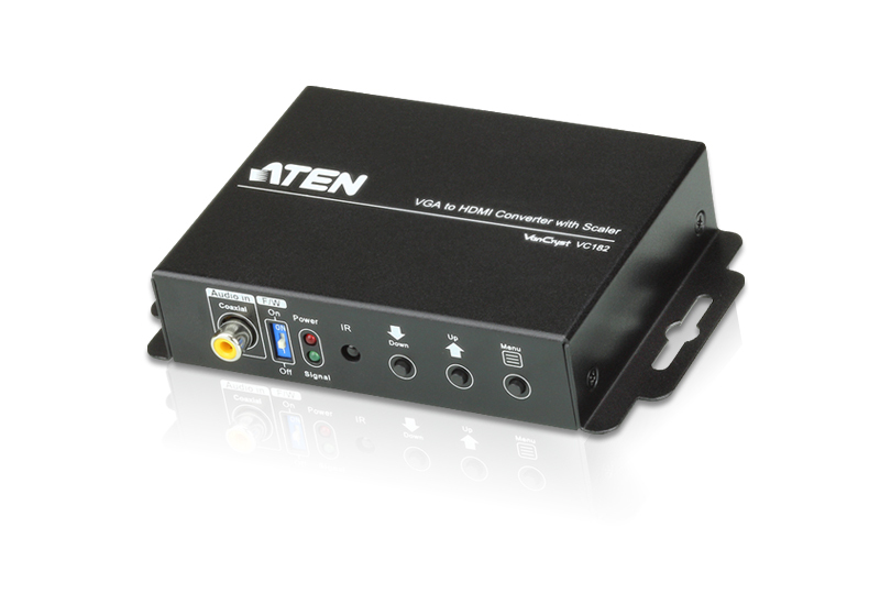 Aten Konverter VGA/Audio->HDMI, mit Scaler Aten Konverter VGA/Audio->HDMI, mit Scaler