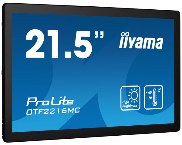 iiyama OTF2216MC-B1 computer monitor 54.6 cm (21.5") 1920 x 1080 pixels Full HD LCD Touchscreen Black