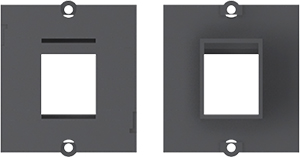 BACHMANN Custom Module Frame 1x Keystone, Black
