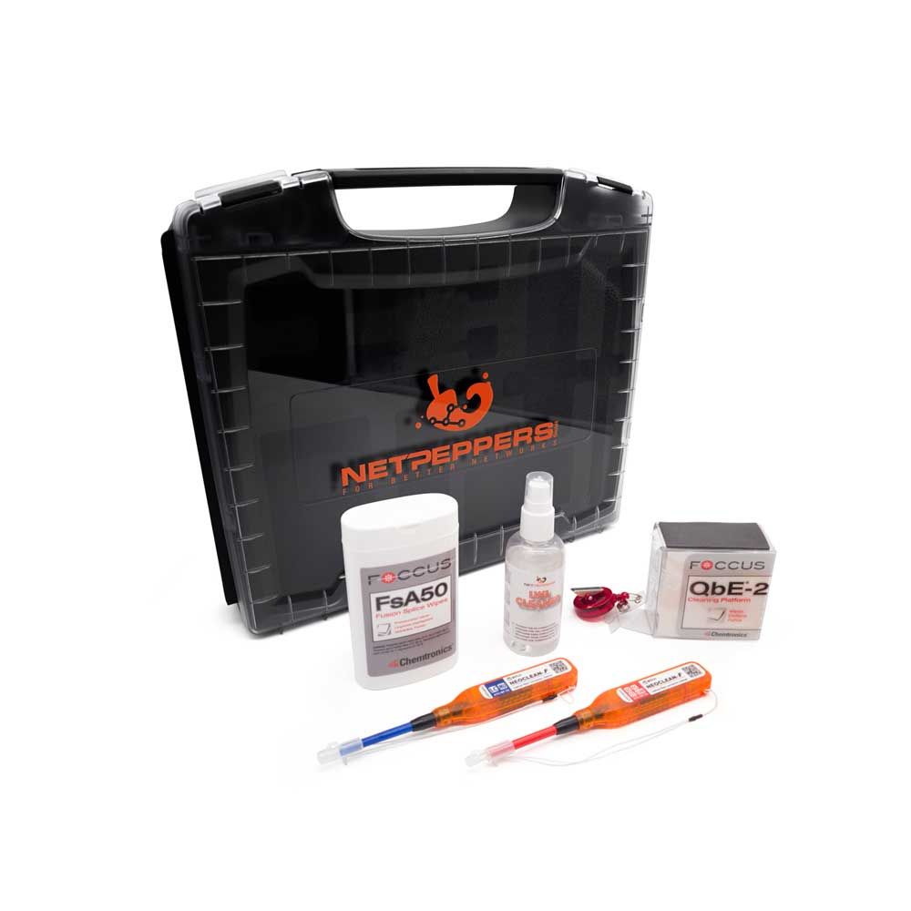 NetPeppers LWL Glasfaser, Reinigungskoffer zur Reinigung von Glasfaser-Anschlusskomponenten, NetPeppers LWL Glasfaser, Reinigungskoffer zur Reinigung von Glasfaser-Anschlusskomponenten,