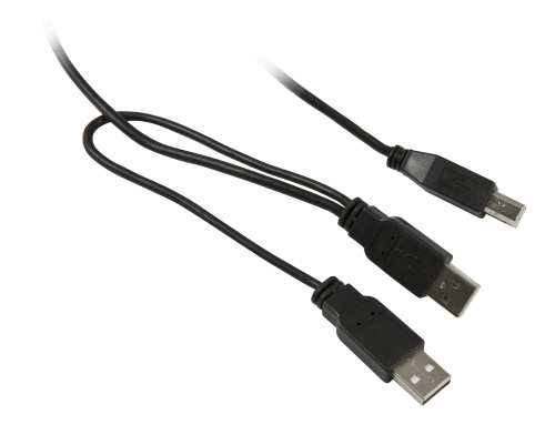 Synergy 21 S215325 USB cable USB 2.0 1 m USB B 2 x USB A Black