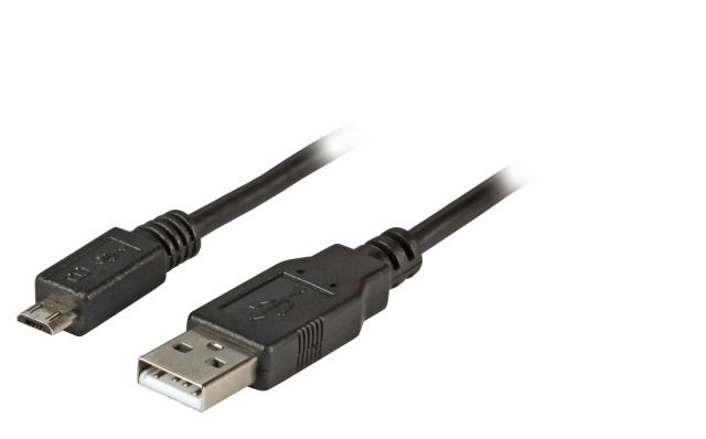 EFB Elektronik K5232SW.1 USB cable USB 2.0 1 m USB A Micro-USB B 0.48 Gbit/s Black