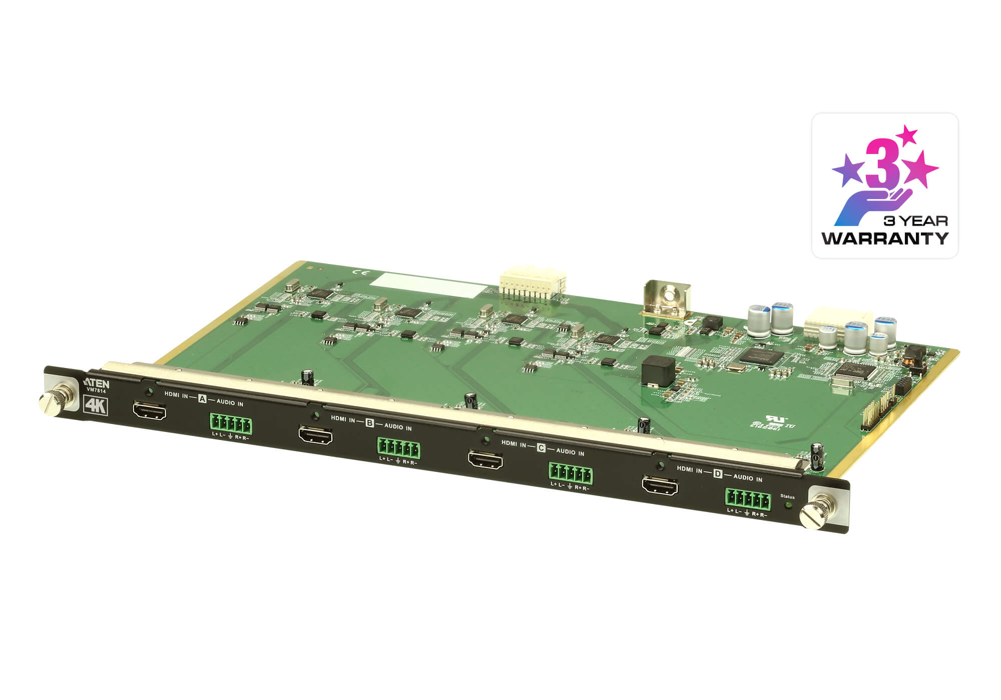 Aten Video Switch, Modulare Matrix Chassis, zbh. 4-Port 4K Input Board Aten Video Switch, Modulare Matrix Chassis, zbh. 4-Port 4K Input Board